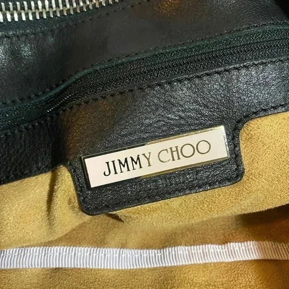 Jimmy Choo Black Studded Shoulder Bag - Picture 10 of 12